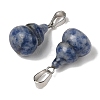 Natural Blue Spot Jasper Pendants G-B127-03P-03-3