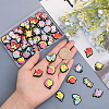 92Pcs 23 Styles Opaque Resin Cabochons RESI-CA0001-56-3