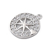 Brass Micro Pave Cubic Zirconia Pendants KK-P289-05P-2