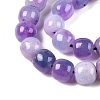 Dyed Natural White Jade Beads Strands G-T138-D17-3