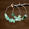 Alloy Hoop Earrings WGA158A-03-1