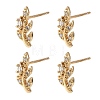 SHEGRACE Brass Micro Pave Cubic Zirconia Stud Earrings XGRQ4N841-719G-1