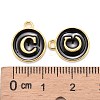 Golden Plated Alloy Charms LS-X-ENAM-S118-02C-3