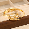 Luxurious European Style Snake Shaped Alloy Hinged Bangles for Women FQ6954-1-1