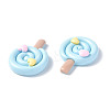 Opaque Resin Cabochons CRES-P023-03E-3