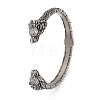 Viking 304 Stainless Steel Open Cuff Bangles for Men BJEW-U001-05A-AS-1