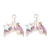 Alloy & Crystal Rhinestone & Enamel Pendants RB-CBAC8D9-02S-01-1