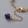 Natural Lapis Lazuli(Dyed) Link Bracelets BJEW-JB04998-02-3