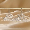 Alloy Acrylic Dangle Earrings FS-WG7C527-02-2