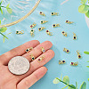 20Pcs 4 Colors Brass Cubic Zirconia Charms KK-TA0009-13B-7