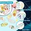 12Pcs 12 Styles Twelve Constellations Alloy Enamel Big Pendants ENAM-YW0008-20-5