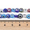 Handmade Evil Eye Lampwork Beads Strands LAMP-G166-04A-03-4