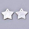 Natural Freshwater Shell Pendants SHEL-R113-10-2