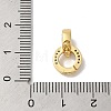 Rack Plating Brass Micro Pave Clear Cubic Zirconia Twister Clasps KK-A222-05B-G-3