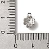 Rack Plating Brass Micro Pave Cubic Zirconia Charms KK-M014-05P-3