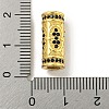 Brass Micro Pave Black Cubic Zirconia Beads KK-G493-35G-3