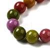 Dyed Natural Malaysia Jade Beads Strands G-G021-02B-18-3