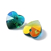 Electroplate Glass Charms GGLA-Z002-02M-2