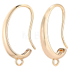 10Pcs Oval Brass Earring Hooks KK-BBC0028-97-7
