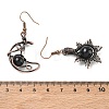 Natural Obsidian Dangle Earrings G-H359-07R-08-5