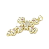 Real 18K Gold Plated Brass Micro Pave Cubic Zirconia Pendants KK-A209-35G-3