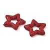 Star Shape Polymer Clay Rhinestone Beads CLAY-NH0001-06B-2