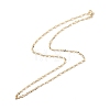 Brass Figaro Chains Necklace for Women NJEW-P265-20G-2