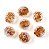 Handmade Foil Glass Beads FOIL-N029-10E-1