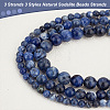 Olycraft 3 Strands 3 Styles Natural Sodalite Beads Strands G-OC0004-58-4