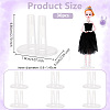 Plastic Doll Stands ODIS-WH0038-98A-2