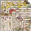 20Pcs Retro Flower Pattern Scrapbook Paper PW-WG69111-01-2