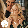 2Pcs 2 Styles Stainless Steel Necklace Layering Clasps FIND-BBC0005-10G-5