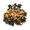 Zinc Alloy Colorful Rhinestone Brooch JEWB-I033-02E-1