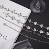 Alloy Flower Link Chain Waist Chains FIND-WH0421-95P-2