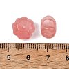 Cherry Quartz Glass Carved Beads GG-CBA02C4-03B-3