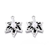 Alloy with ABS Imitation Pearl & Crystal Rhinestone & Acrylic Pendants PALLOY-Q466-04P-04-1