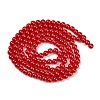 ABS Plastic Imitation Pearl Round Beads MACR-S789-8mm-14-5