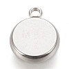 Tarnish Resistant 304 Stainless Steel Pendant Cabochon Settings X-STAS-K202-03C-P-2