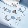 Unicraftale DIY Blank Square Cuff Ring Making Kit DIY-UN0005-39-2