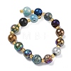 Electroplated Natural Druzy Geode Crystal Beads Strands G-G459-02J-2