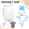 6Pcs Rectangle Organza Packing Drawstring Bags ABAG-PH0001-81B-2