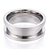 201 Stainless Steel Grooved Finger Ring Settings RJEW-TAC0017-8mm-01A-1