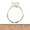 Natural Apatite & Peridot & & Moss Agate & Sunstone & Rose Quartz & Non-magnetic Synthetic Hematite Beaded Bracelets for Women BJEW-JB14094-03-4