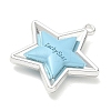 Spray Painted Alloy Pendants AL-CBA5B8E-14P-02-2