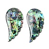 Natural Abalone Shell/Paua Shell Big Pendants X-SHEL-K006-14-1