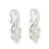925 Sterling Silver Hook Clasps STER-A050-09B-S-1