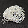Imitate Austrian Crystal Electroplate Glass Round Bead Strands LS-GLAA-F030-6mm-B01-3