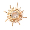 Alloy Crystal Rhinestone Brooches JEWB-P054-01G-1
