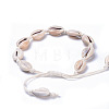 Adjustable Cowrie Shell Anklets AJEW-AN00256-4