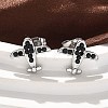 304 Stainless Steel Stud Earrings EJEW-F361-09P-1